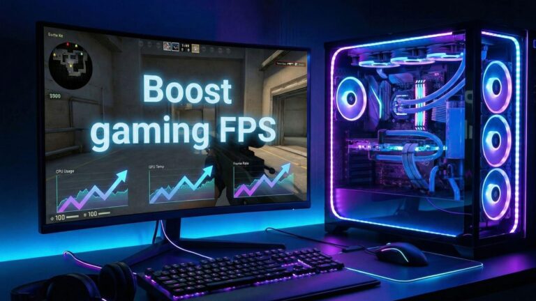 High FPS gaming PC setup showing performance boost without upgrading GPU